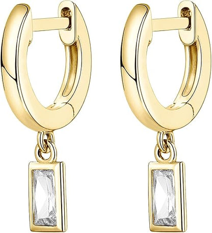 Bar Drop Earrings | Gold