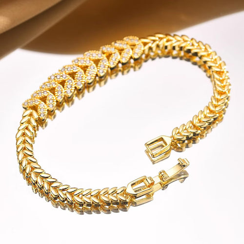 Everleaf Tennis Bracelet | Gold