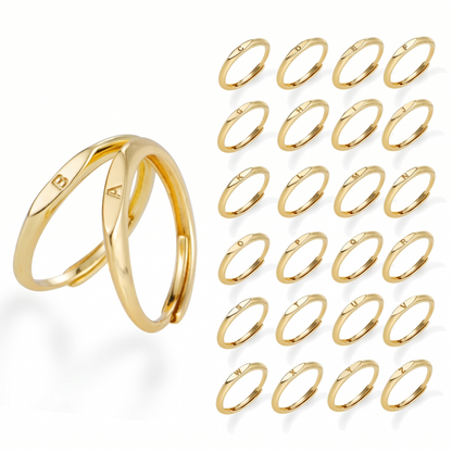 Elara Letter Ring | Gold