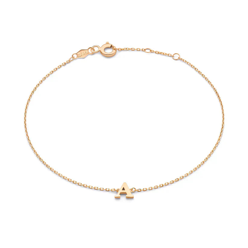 Vita Signa Initial Bracelet | Gold