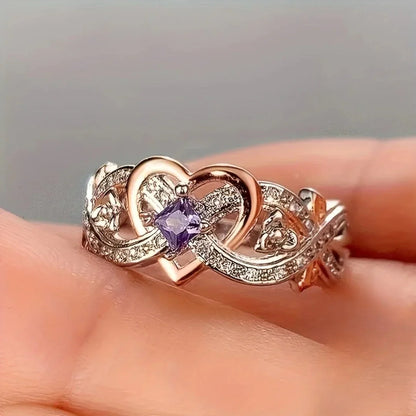 Violetheart Gold & Silver Ring | Mixed Gold