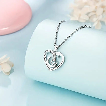 To My Daughter - Love You to the Moon Necklace