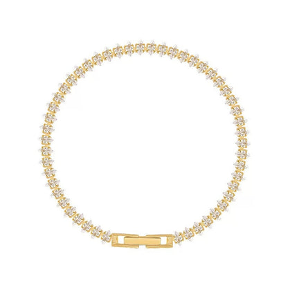 Vionelle Marquise Tennis Bracelet | Gold