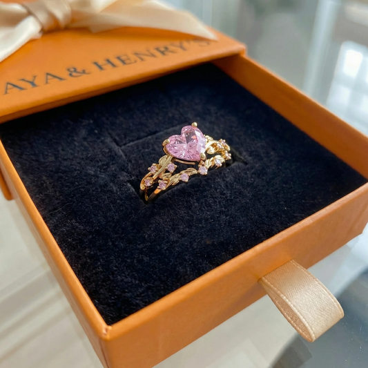 Petalheart Garden Ring Set | Gold