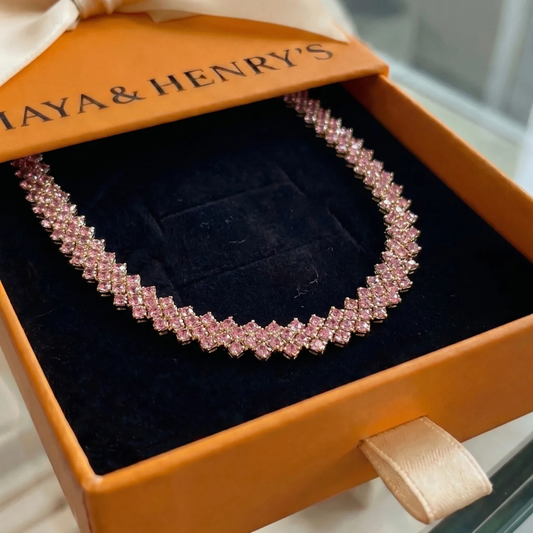 Rose Ember Line Necklace | Gold