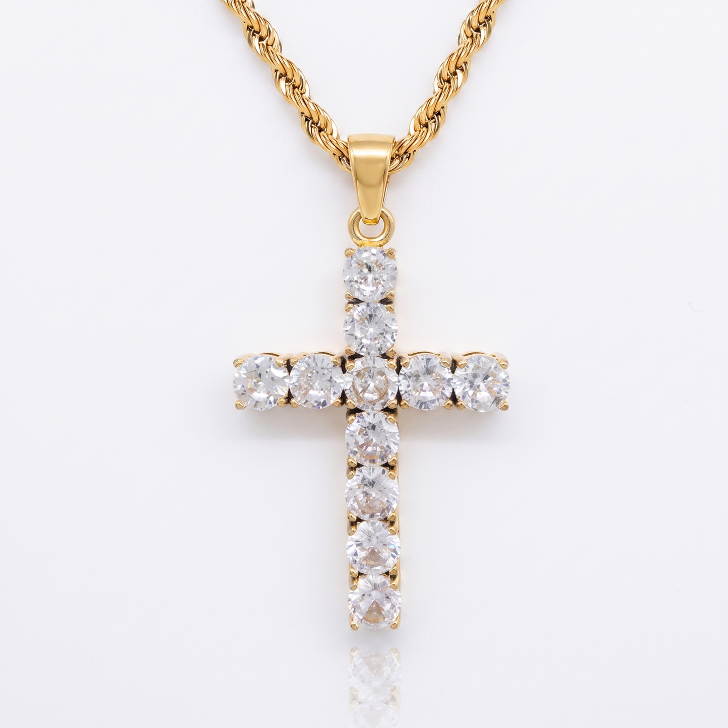 Cross necklace | Gold