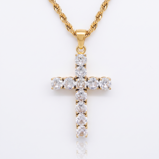 Cross necklace | Gold